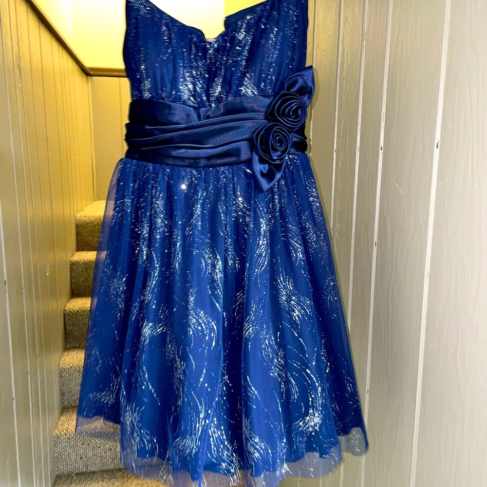 Size 13 navy blue party dress